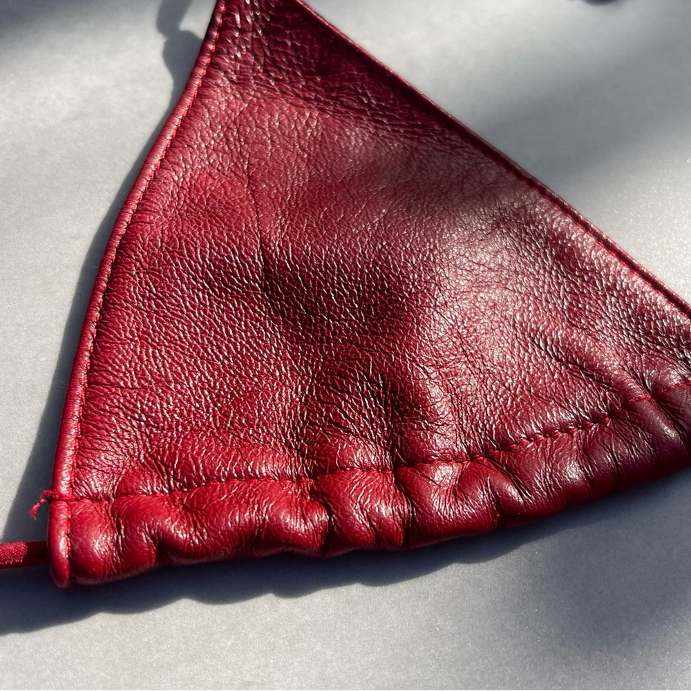 Red Triangle String Bikini Top - Women's Swim - Picture 4 of 6